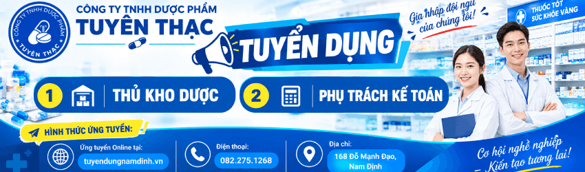 Dược thạc tuyên tuyển dụng