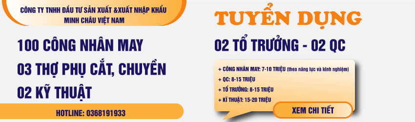 Minh châu tuyển dụng 08-2025