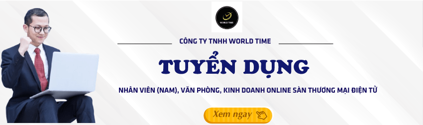 World Time tuyển nhân viên kinh doanh